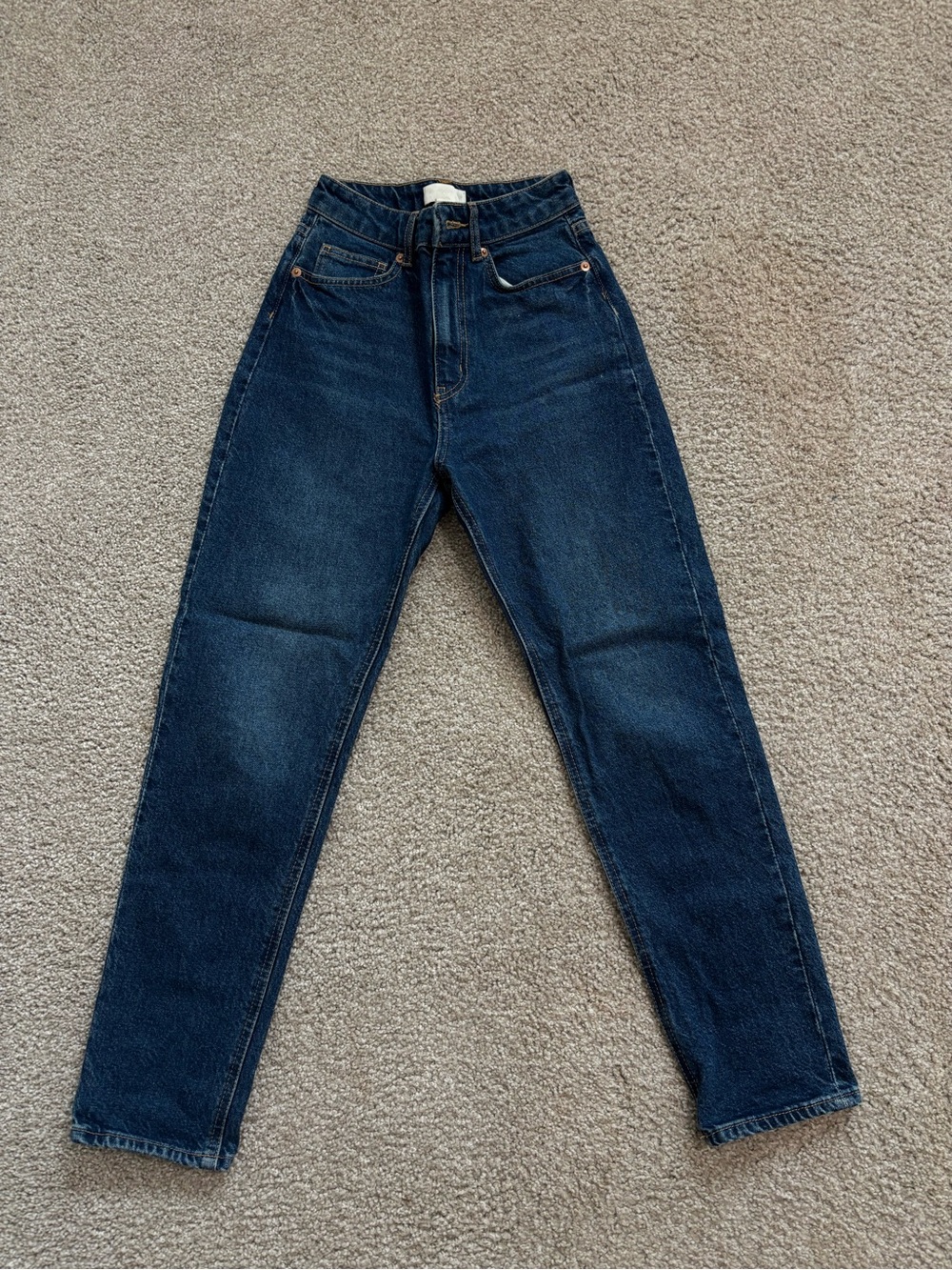 H&M: Dark Blue High-Rise Women’s Jeans